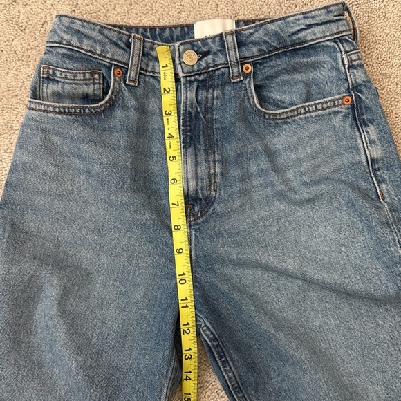 Reformation Jax Stretch High Rise Straight Jeans | Size 25 | Norris Wash - Picture 8 of 9